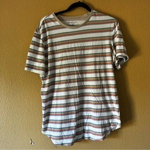 PacSun PS Basics Men’s Striped Shirt Scallop Fit - Medium